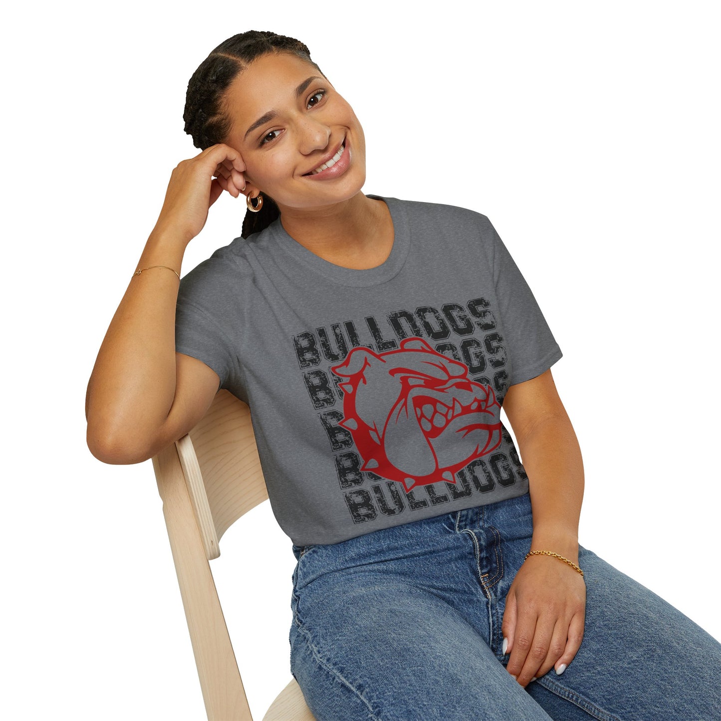 Bulldogs Team T-Shirt, Sports Tee, bulldog Lover Shirt, Casual Top, Athletic Wear, Game Day Apparel