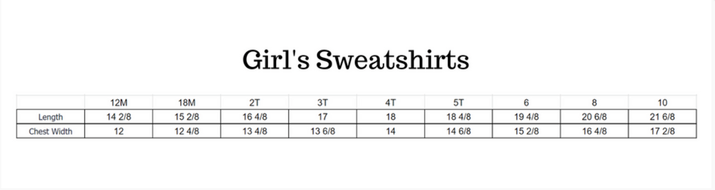 YOUTH: Girl's puff sleeve sweatshirt