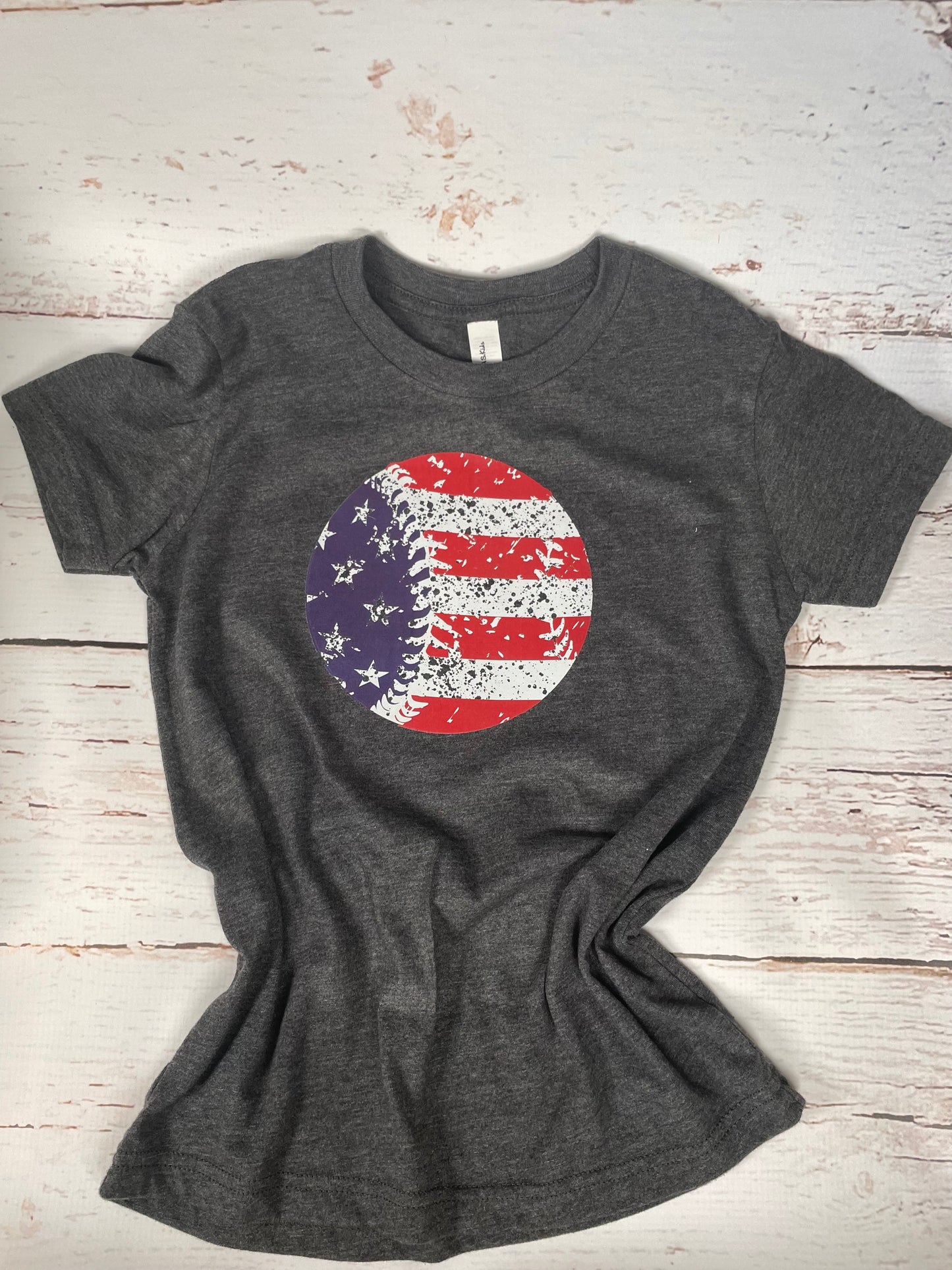 DESIGN ONLY: Patriotic baseball tee