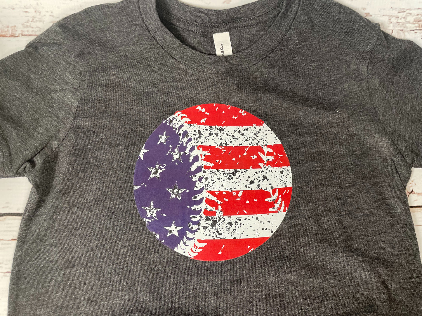 DESIGN ONLY: Patriotic baseball tee